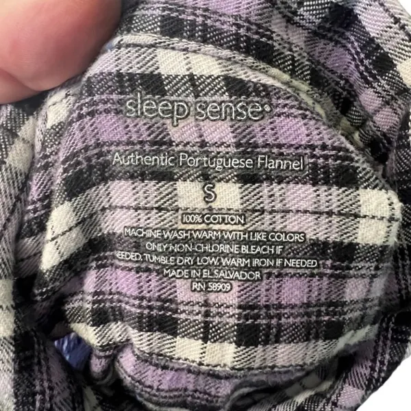Sleep Sense Flannel Pajamas‎ Purple - Image 4