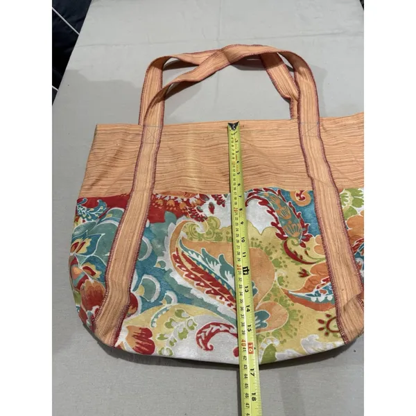 Handmade Floral Paisley‎ Multicolor Beach Hobo Hippie Tote Shoulder Bag Large - Image 6