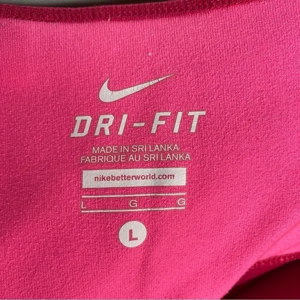 Nike hot Pink dri fit Capri leggings‎ size large - Image 4