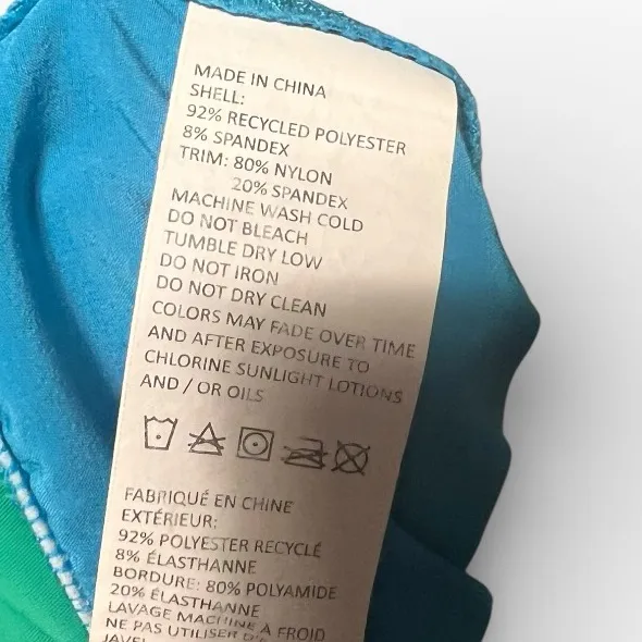 Prana‎ Millie Boardshort in Vivid Blue and Green Size Large - Image 10