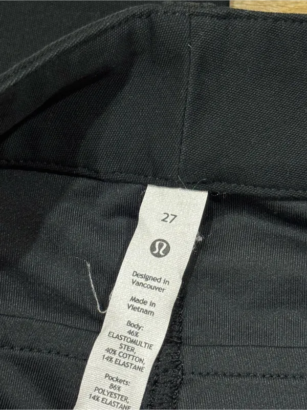 NWOT Lululemon City Sleek 5 Pocket High Rise Wide Leg Pant Full Length Size 27 - Image 5