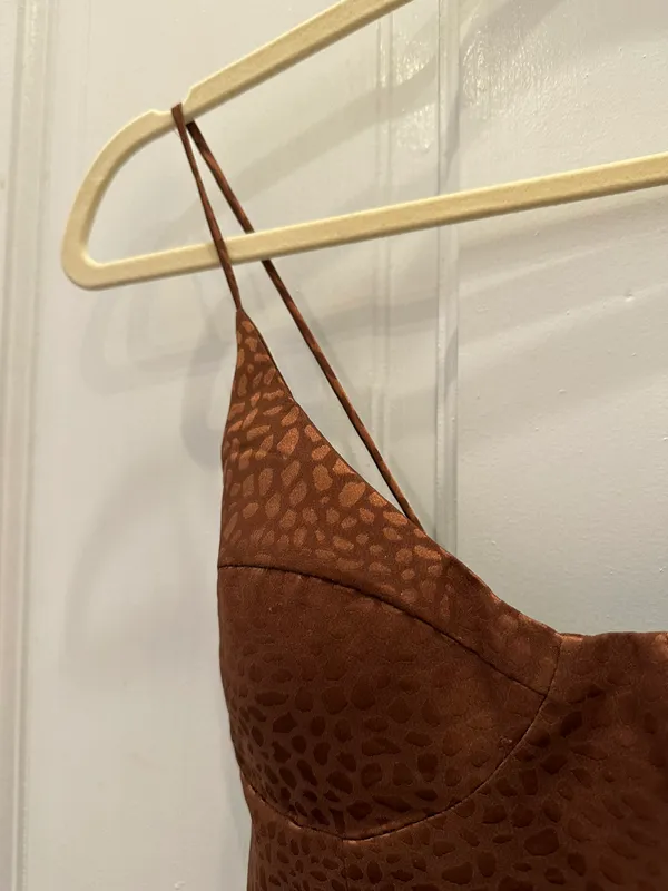 Runaway Brown Midi Dress - Image 4