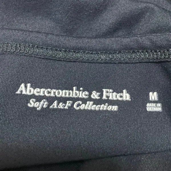 Abercrombie & Fitch Black Sleeveless Square Neck Tank Thong Bodysuit Top Size M - Image 3