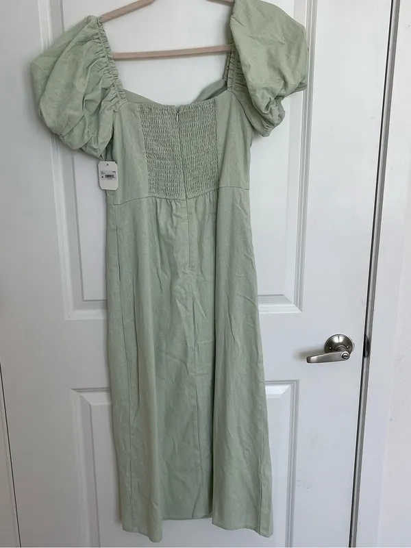 NEW Altar’d State Sage Green Midi / Maxi Dress Size Small NWT - Image 5