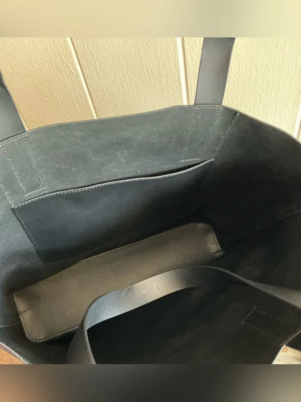 A Nice Large Lightweight Black Everlane The Day Square Tote Shoulder Handbag Bag - Image 7