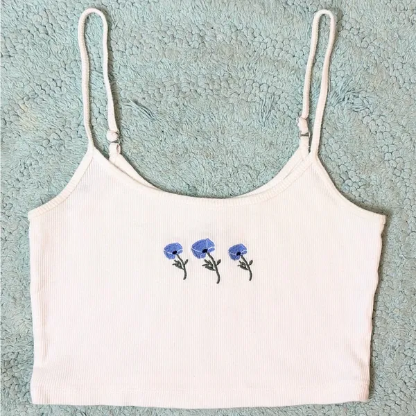 Hollister Baby Cami Crop Tank - White - XS - Image 4