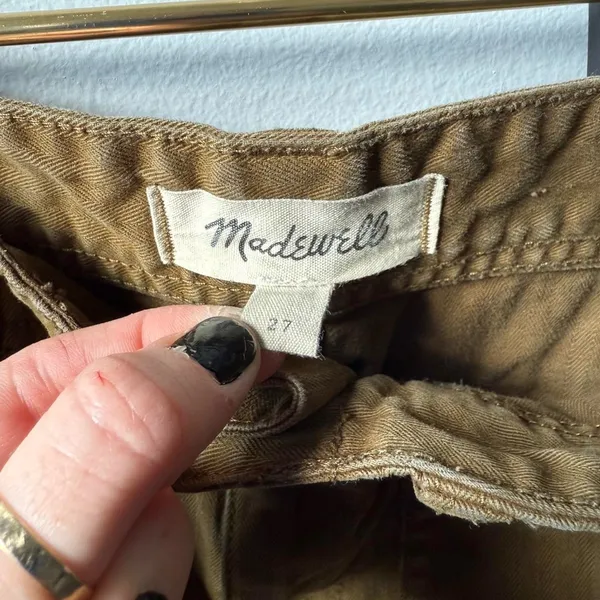 Madewell Tan brown utility pants with a relaxed fit 🔥 - Image 4