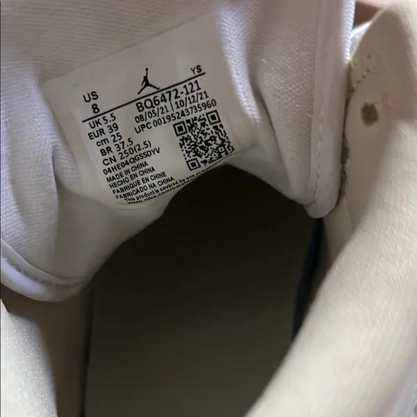 Nike Air Jordan 1 Mid Ivory and Black Shoes - Image 3