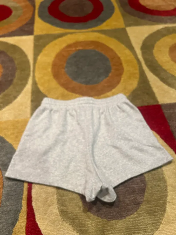 Gap Logo Fleece Lounge Sweat Shorts Grey Drawstring 3” Women’s Size Small - Image 4