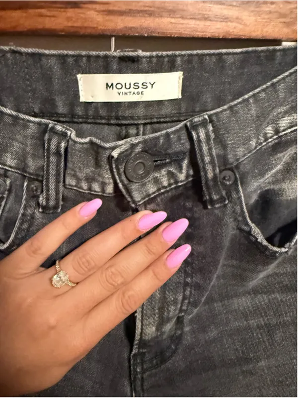 MOUSSY VINTAGE Westcliffe Light Black Gray Ankle Skinny Jeans- Size 24 - Image 5