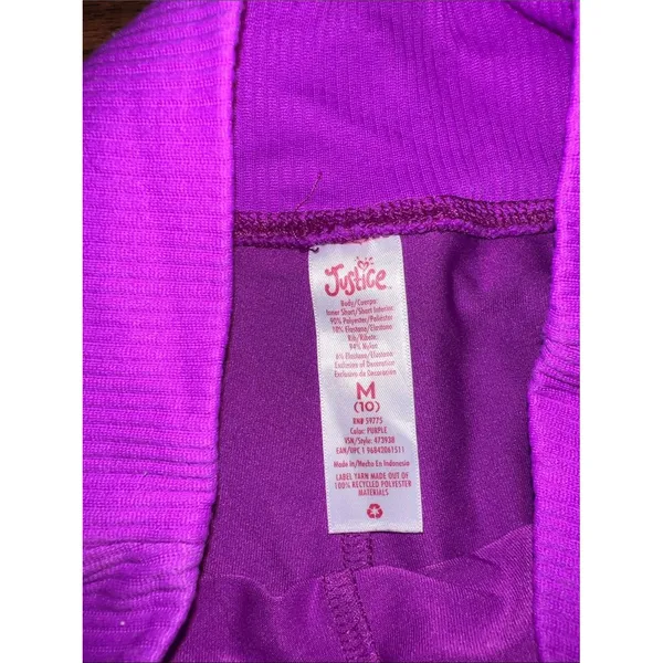 Justice Purple Athletic Skater Skirt - Image 2