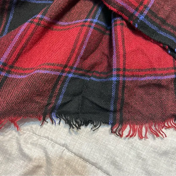 Brooks Brothers 100% Wool Red Plaid Scarf Made in Italy Winter Fall Warm Cozy - Image 5
