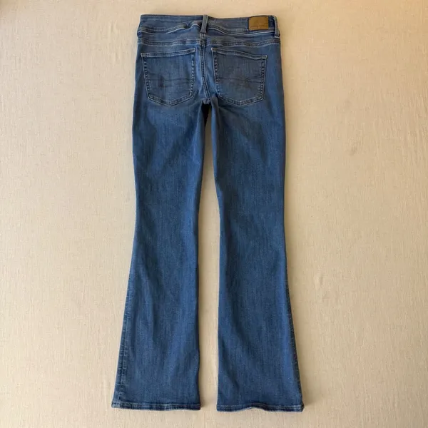 American Eagle Kick Boot Next Level Stretch Jeans Womens 4 Short Blue - Image 2