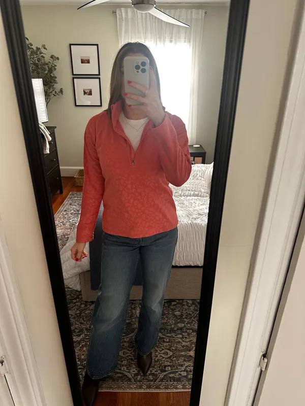 Pink Eddie Bauer fleece pullover - Image 4