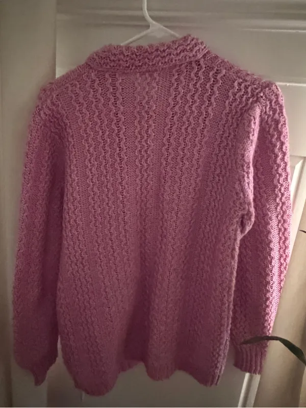Fantastic Pink Cardigan Sweater Size M - Image 2