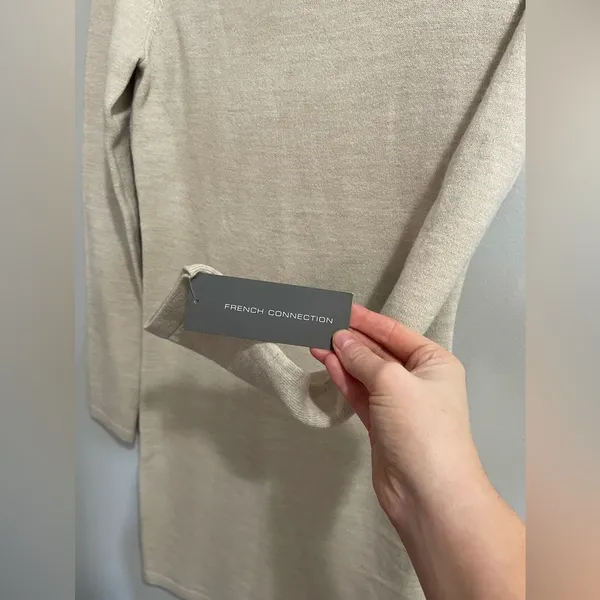 French Connection Longsleeve Sweater Dress | Cocktail | Holiday| Size Medium NWT - Image 2