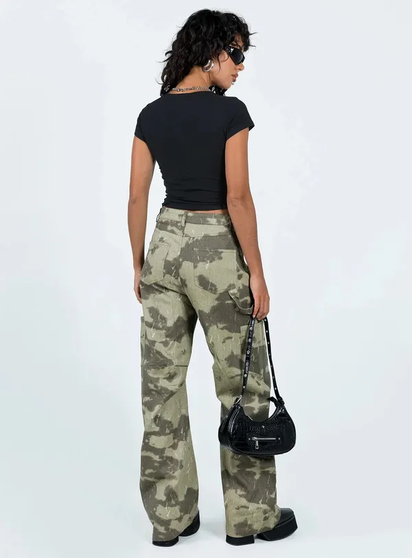 Lioness Miami Vice Pants Camo Size Small - Image 2