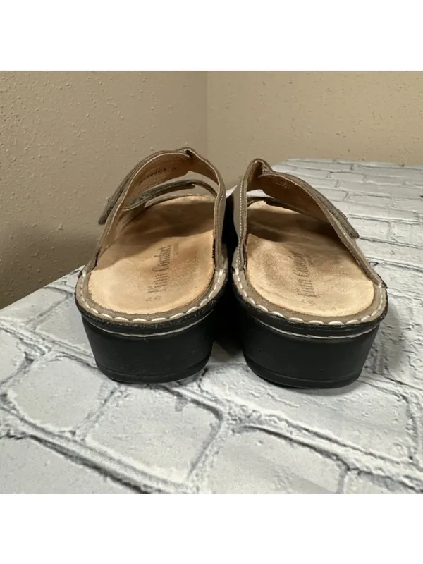 Finn Comfort Jamaika Jamaica Tan Double Strap Slip On Wedge Sandals Womens 37 /7 - Image 3