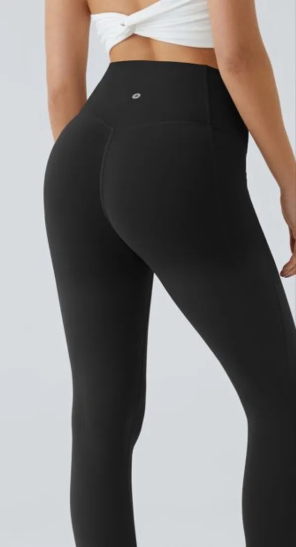 Halara High Waisted Tummy Control Pocket Workout Leggings Black Plus Size XL - Image 2