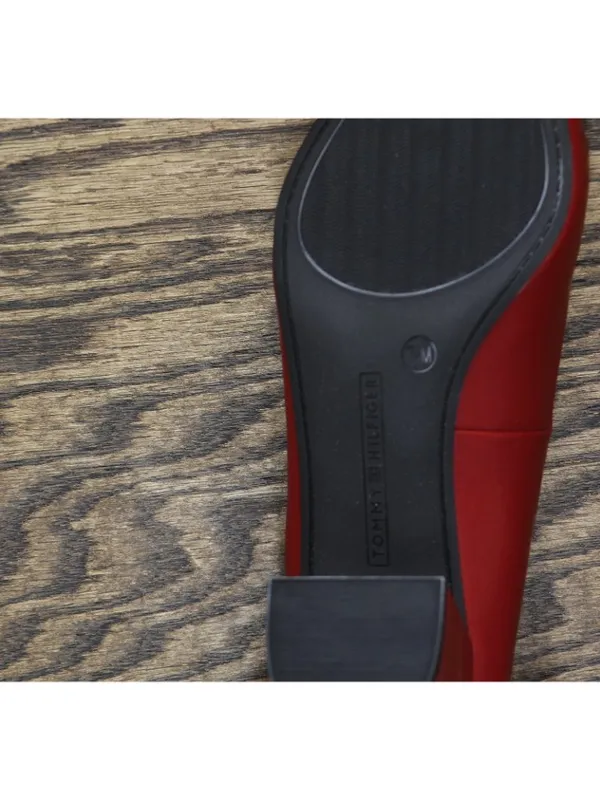 NWT Tommy Hilfiger Womens Nanya Block Heel Pumps TWNANYA Red 7.5M - Image 14