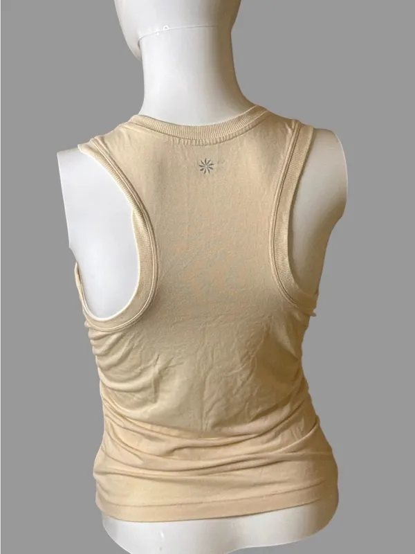Athleta Cream Sleeveless Crewneck Tank - Image 4
