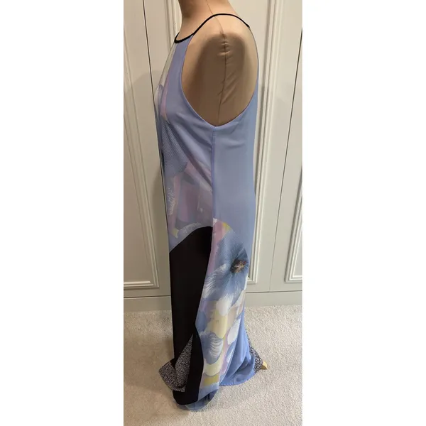 Bar III Maxi Slip Dress Floral Artsy‎ Chic Modern City Resort - Image 6
