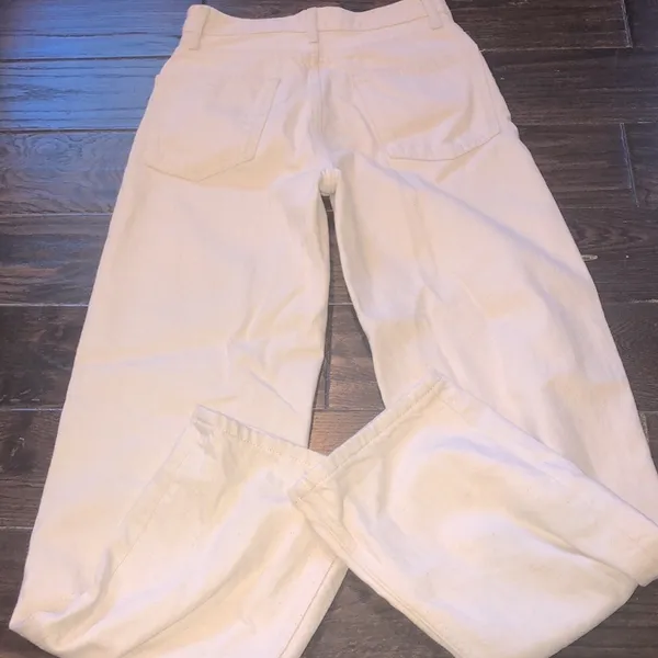 ZARA cream color jeans size 4 - Image 6