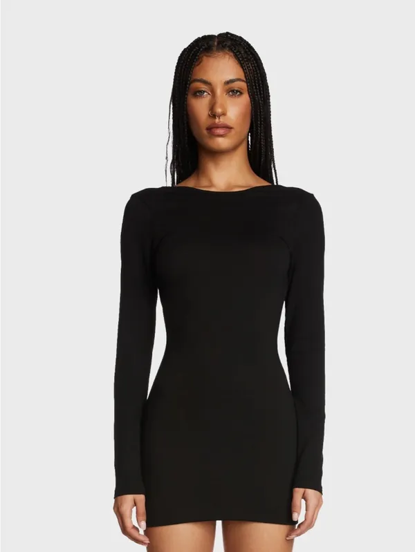 Edikted Ellie Open Back Mini Dress - Image 3