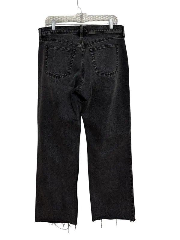 Abercrombie The Baggy Low Rise Jean in Black Wash Denim - Size 8/29 - Image 2