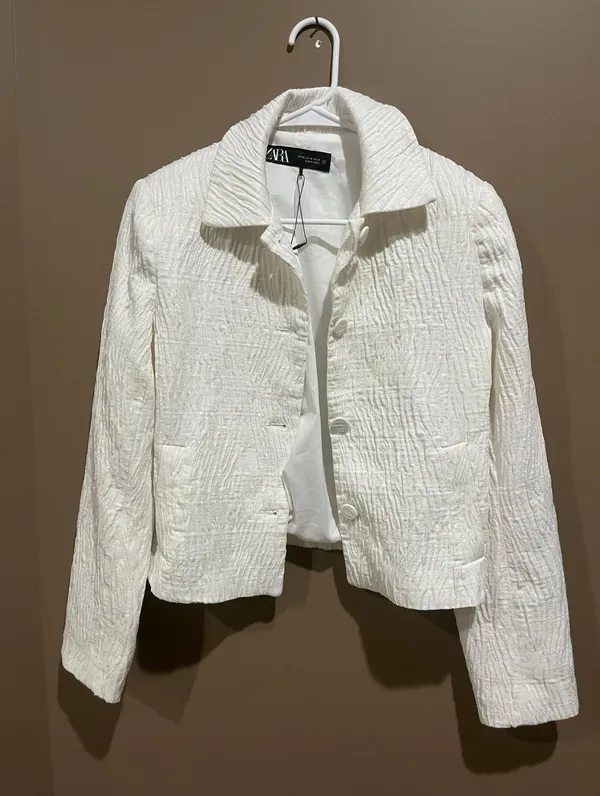 ZARA White Blazer - Image 2