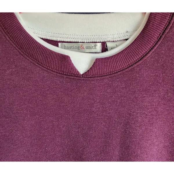 Hasting‎ & Smith Women's Purple Sweatshirt, Large - Image 2