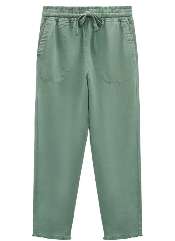 ZARA Sage Green Cropped Hoodie And Sweatpants Set - Image 3