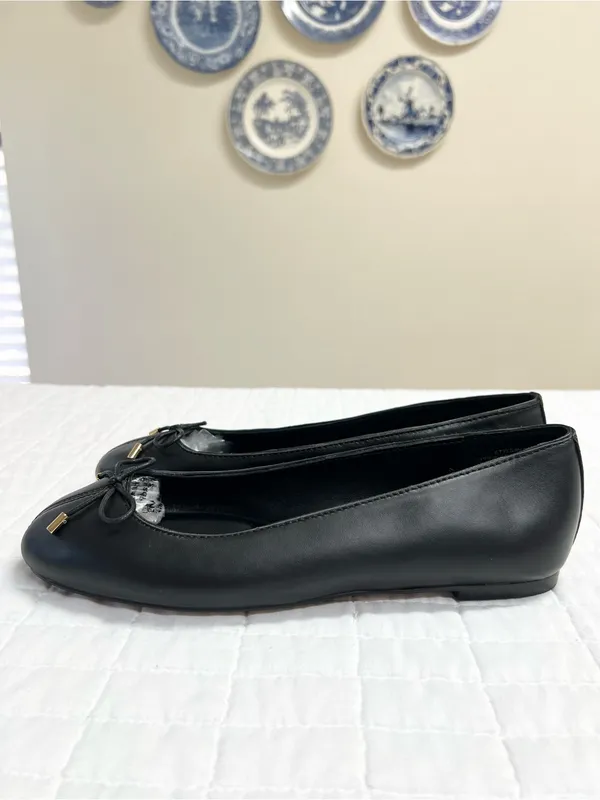 Madewell The Hester Flat in True Black Size 8 - Image 7
