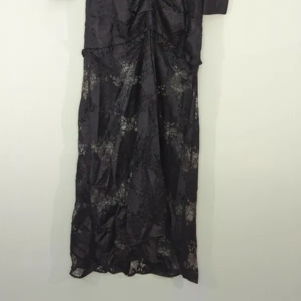 Revolve x ALEXIS Lucasta Lace-Detailed Deep V Maxi Dress Small Whimsical Goth‎ - Image 4