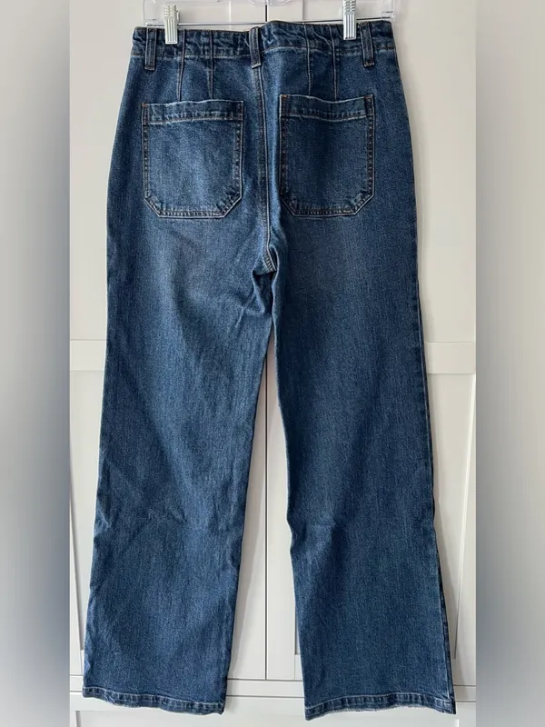 Sanctuary Dark Blue Wide-Leg Jeans - Image 6