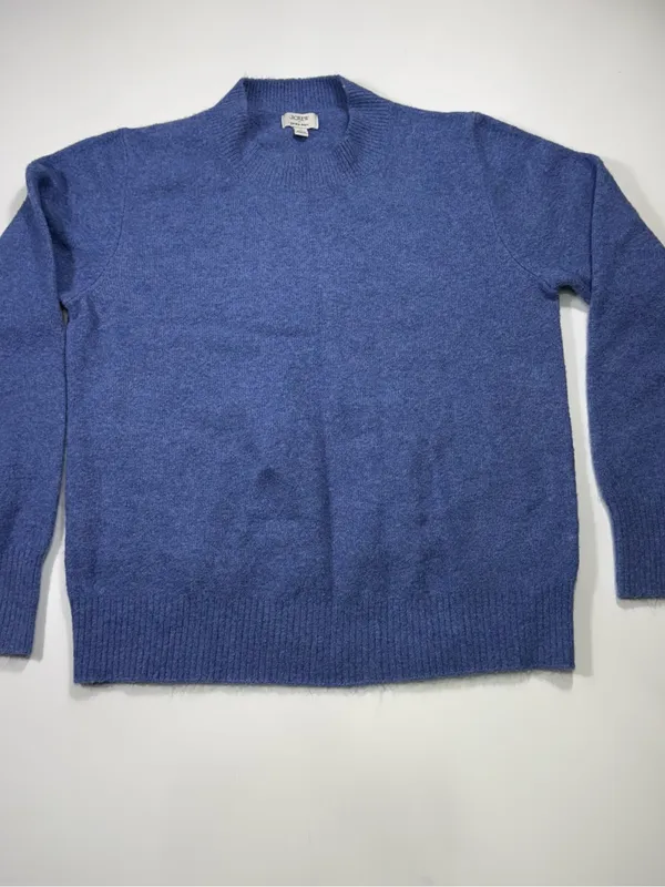 J. Crew Extra Soft Wool Blend Ribbed Crewneck Sweater - Image 2