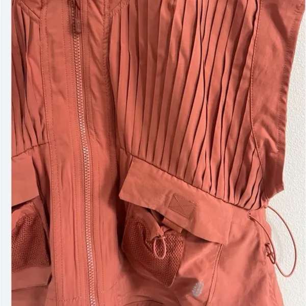 Free People FP Movement Pleaty Please Vest in the color Sequoia. Size Large - Image 2