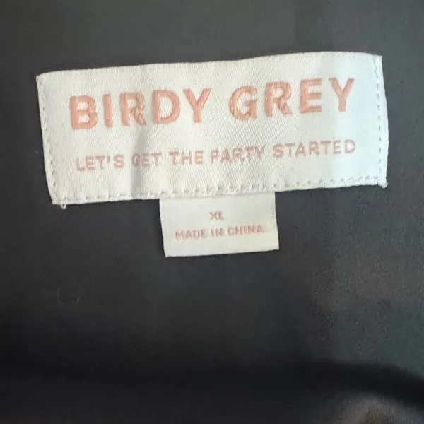 Birdy Grey Jennifer Matte Satin Black Dress, Bridesmaid, Formal, Evening, XL NWT - Image 4