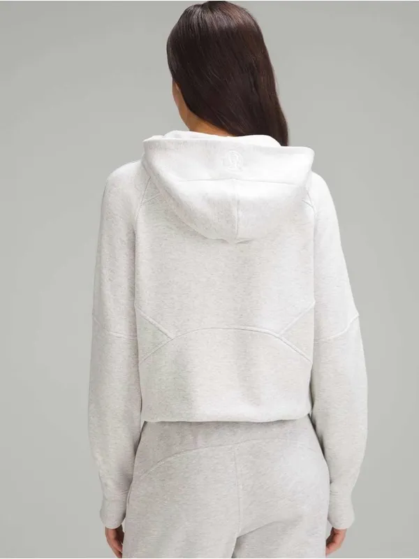Lululemon Scuba Oversized Half-Zip Hoodie Plush light gray silver medium / Large - Image 4