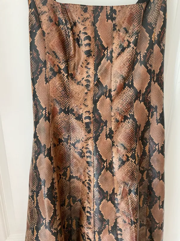 7 For All Mankind Faux Snake Skin Dress - Image 2