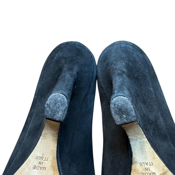 Kate Spade Shoes Womens Size 8 Black Suede Pointed‎ Toe High Heel Pumps Italy - Image 8
