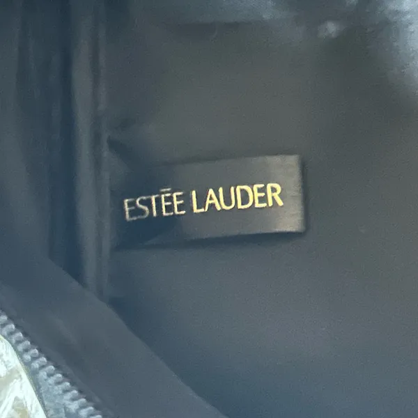 Estée Lauder makeup bag black diamond print - Image 6