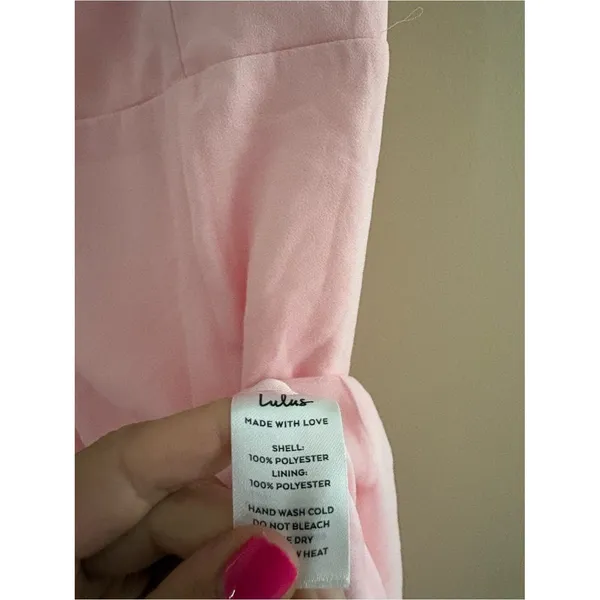 Lulus Magical Magnetism Light Pink Off-the-Shoulder Maxi Dress Size Small Formal - Image 10