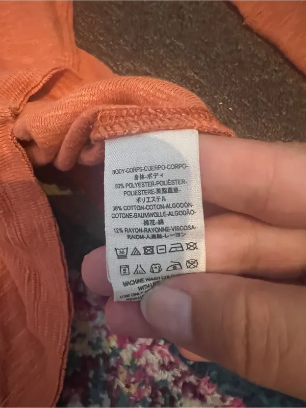 We the free Rust Orange Turtleneck split back - Image 9