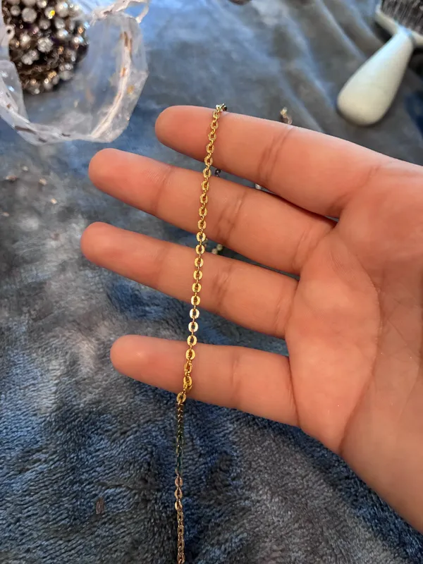 Vintage Delicate Gold Chain Necklace - Minimal Everyday Jewelry - Image 2