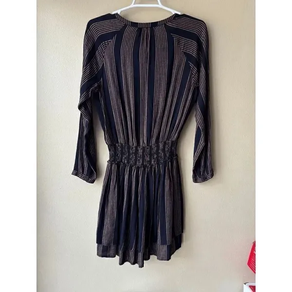 Rails Jasmine Midas Stripe Mini Dress Size Small - Image 2