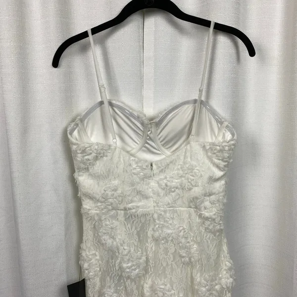 Lulus White Romantic Lace Textured Bodycon Midi Dress Sz.S NWT - Image 11