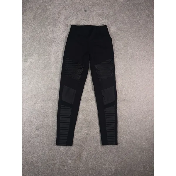 Alo Yoga 7/8 High-Waist Moto Legging Black Size Small - Image 2