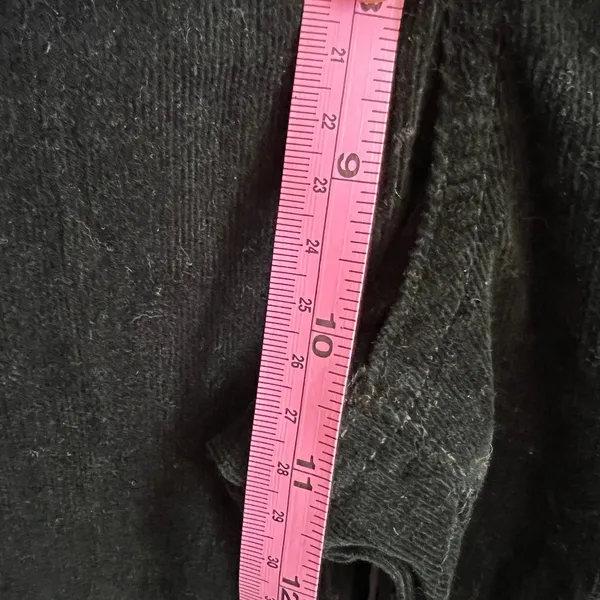 Well Worn Hunter Green Corduroy Pants Y2K 2000s Retro 90s Academia Earthy Sz‎ 8 - Image 4