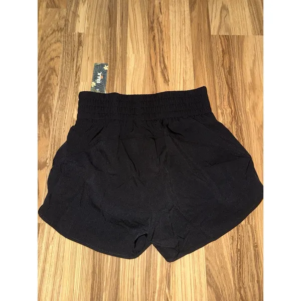 BMJL NEW Women's Sz M Medium High Waisted Athletic Shorts‎ Zipper Pocket Black - Image 4